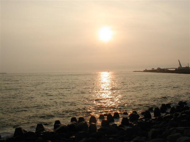 Sunset over the Tamshui River